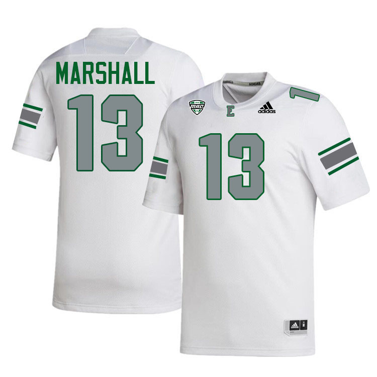 #13 Jason Marshall Eastern Michigan Jersey,Eastern Michigan University Eagles Football Jersey-White